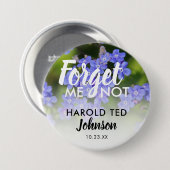 愛する人の追悼 | ワスレナグサ 缶バッジ (正面&裏面)
