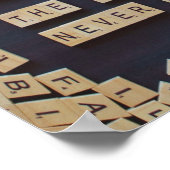 愛する人は物を使う前向き言葉 ポスター (角)