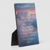 愛する人は私たちの心に留まる詩 フォトプラーク (側面)