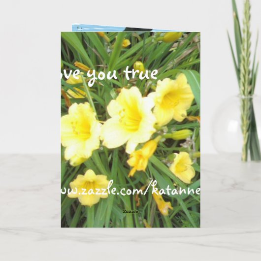 愛する人へのカード。 カード (裏面)