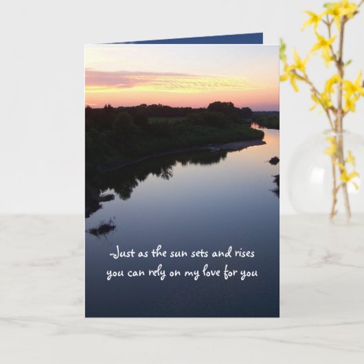 愛する人へのカード。 カード (黄色い花)