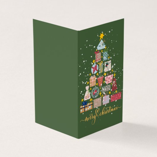 愛する人へのクリスマスカードの休日の願い (外部)