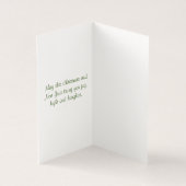 愛する人へのクリスマスカードの休日の願い (内部)