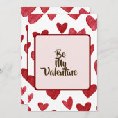 愛する人へのバレンタインカード シーズンカード (正面/裏面)