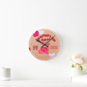 愛する人へのロマンチックな贈り物 ラウンド壁時計 (ホーム)