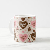 愛する人への愛らしい日柄と贈り物 コーヒーマグカップ (正面左)