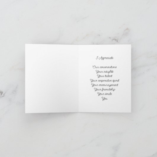 愛する人への感謝 カード (内部)