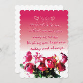 愛する人への贈り物 サンキューカード (正面/裏面)