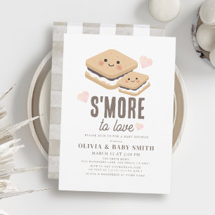 愛する人へのS'moreかわいい性中立ベビーシャワー 招待状