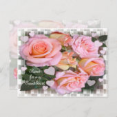 愛する人へバラのポストカード ポストカード (正面/裏面)