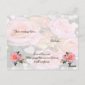 愛する人へバラのポストカード ポストカード (裏面)