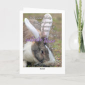 愛する人へ楽しいイースターの挨拶！ カード (裏面)