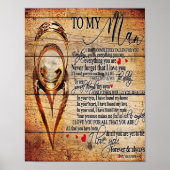 愛する人へ | 夫へのプレゼント | かわいい名言ギフト ポスター (正面)