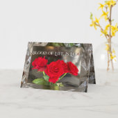 愛する人または結婚婚約のカード カード (黄色い花)