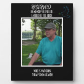 愛する人を偲ぶ結婚式のメモリアル フォトプラーク (正面)