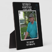 愛する人を偲ぶ結婚式のメモリアル フォトプラーク (側面)