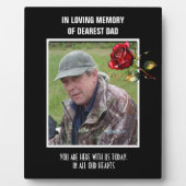 愛する人を偲ぶ結婚式のメモリアル フォトプラーク (正面)