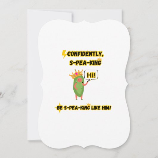 愛する人を励ますためのカー話ド! 招待状 (正面)