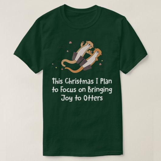 愛する人を喜ばせることに集中クリスマスの海 Tシャツ (デザイン正面)