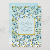 愛する人を失うことに対する深い悔やみや弔慰 ノートカード (正面/裏面)