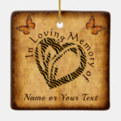 愛する人を失うための安いクリスマス装飾 セラミックオーナメント (裏面)