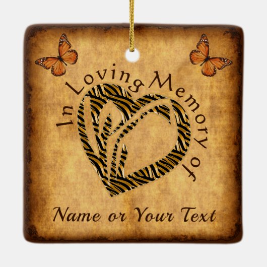 愛する人を失うための安いクリスマス装飾 セラミックオーナメント (裏面)