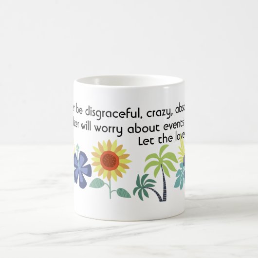 愛する人を愛す熱狂するる – ロマンチックな愛の引用文 コーヒーマグカップ (中央)