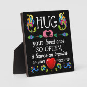 愛する人を抱き締める フォトプラーク (正面)