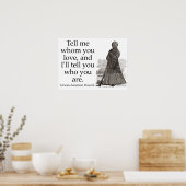 愛する人を教えて – アフリカ系アメリカ人の諺 ポスター (キッチン)