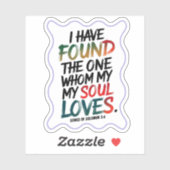 「愛する人を見つけた」ブラシレタリング シール (シート)