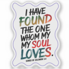 「愛する人を見つけた」ブラシレタリング シール