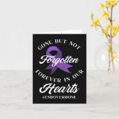 愛する人を過剰摂取で失った人の追悼 終了 オーバードース認識 カード (黄色い花)