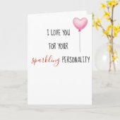 愛する人格と体おもしろいバレンタイン カード (黄色い花)