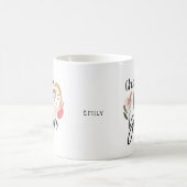 愛する人生を創る前向き引用文 コーヒーマグカップ (中央)