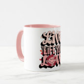 愛する人生を生きる マグカップ (正面左)