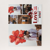 愛する人 |バレンタインデー5フォトコラージュ ジグソーパズル (縦)