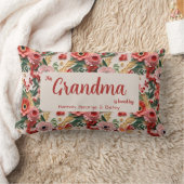 愛する人…パーソナル化可能なフローラ3D紙Quilling ランバークッション (ブランケット)