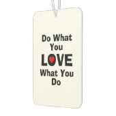 愛する何をあなたが愛することを行う引用文タイポグラフィ カーエアーフレッシュナー (左)