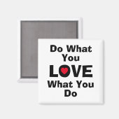 愛する何をあなたが愛することを行う引用文タイポグラフィ マグネット (正面/裏面)