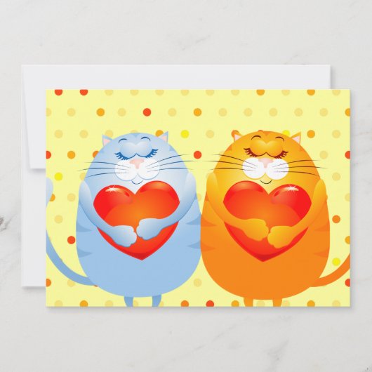 愛する優しい猫たち、招待 招待状 (正面)