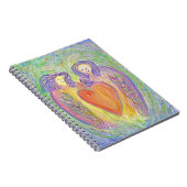 . .愛する優しさの天使アートジャーナル手帳 ノートブック (右側)