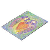 . .愛する優しさの天使アートジャーナル手帳 ノートブック (左側)