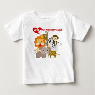 愛する動物の友 ベビーTシャツ