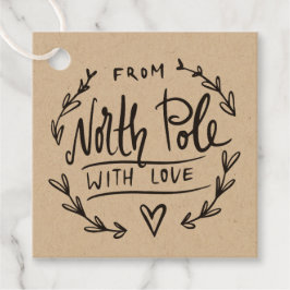 愛する北極の贈り物とサンタから フェイバータグ