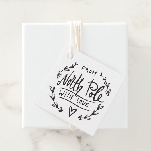 愛する北極の贈り物とサンタから フェイバータグ (インサイチュ)