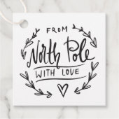 愛する北極の贈り物とサンタから フェイバータグ (正面)