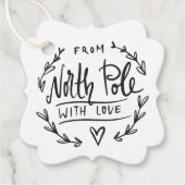 愛する北極の贈り物とサンタから フェイバータグ (正面)