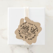 愛する北極の贈り物とサンタから フェイバータグ