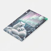 愛する北極キツネノーザンライトスノーウィー ポストイット (アングル)