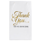 愛する医師/ナースに対してありがとう スモールペーパーバッグ (裏面)